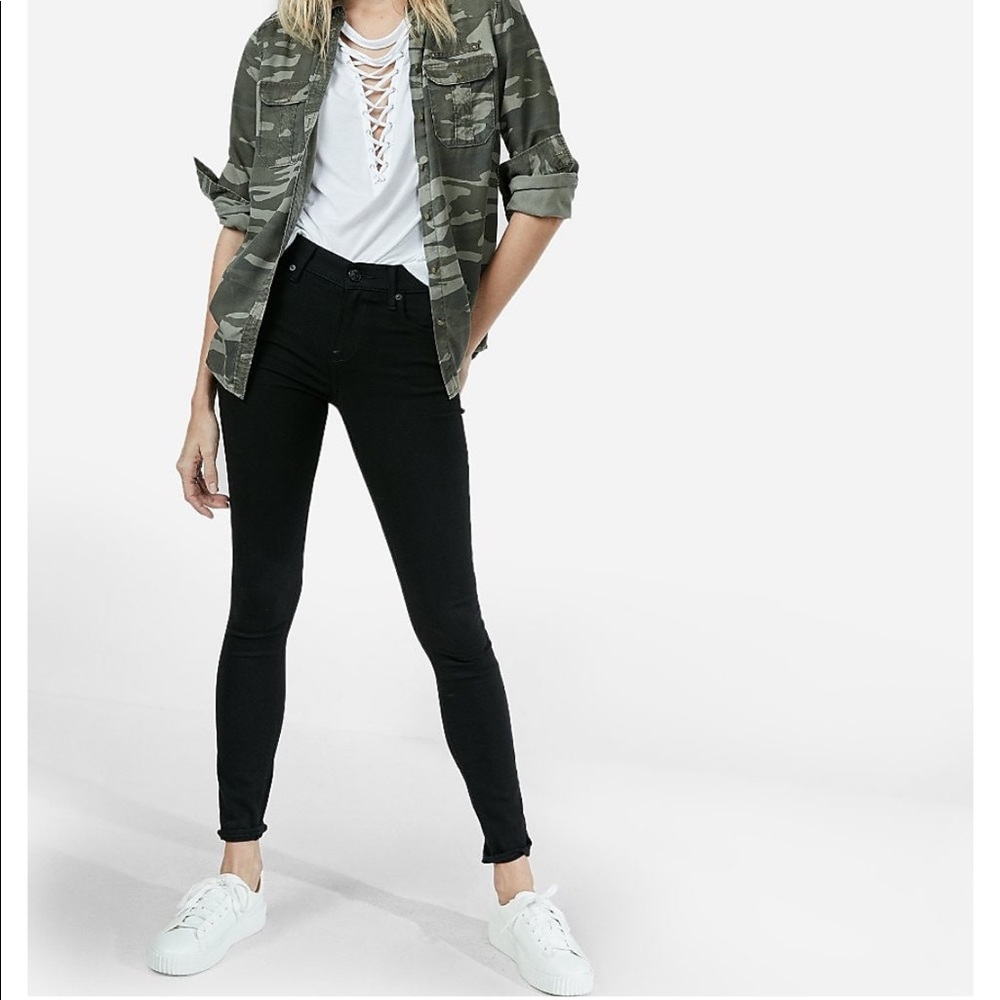 Express black jeans
